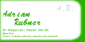 adrian rubner business card